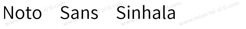 Noto Sans Sinhala字体转换